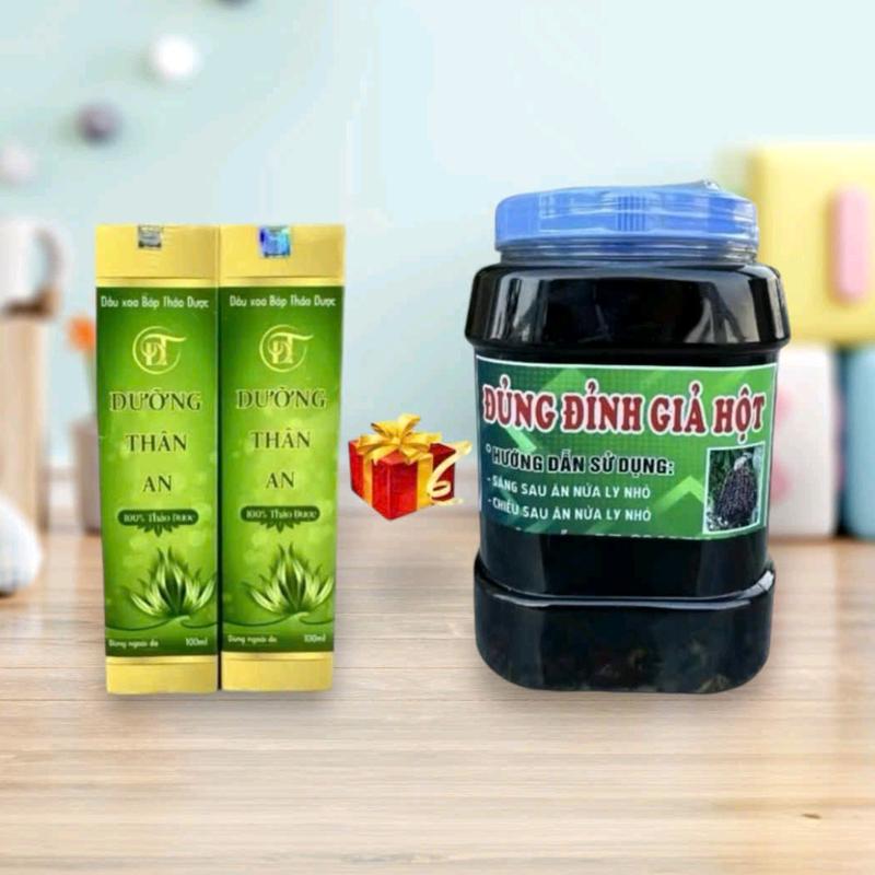 2 chai dầu xoa bóp DƯỠNG THÂN AN tặng 1 bình đủng đỉnh 2 lít
