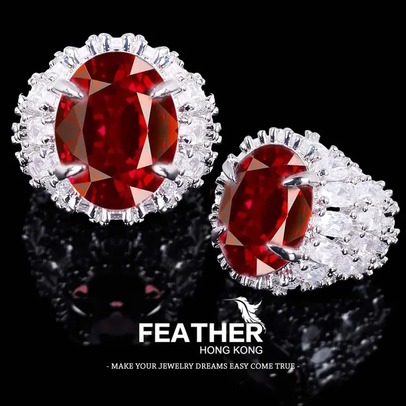 FEATHER HONGKONG - ( FREESIZE ) - KUALITAS TINGGI CUSTOM SENDIRI - CINCIN WANITA Rings 0