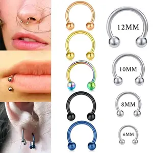 Anting Barbel Tapal kuda, Anting Piersing model U Aksesoris