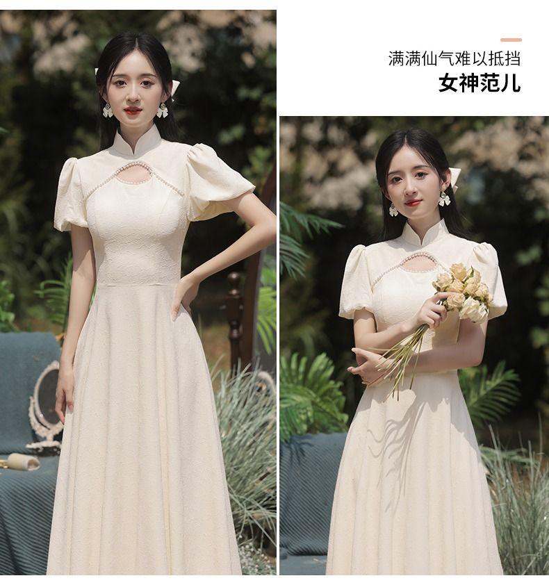 Product Introduction of Elegant Champagne Bridesmaid Dresses for 2025 Unique and Stylish Sisterhood Dresses for Spring Autumn Summer 16