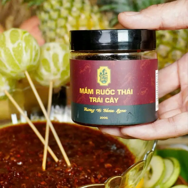 HỦ 200G MẮM RUỐC THÁI TRÁI CÂY TAM KỲ LỤC TỈNH 3