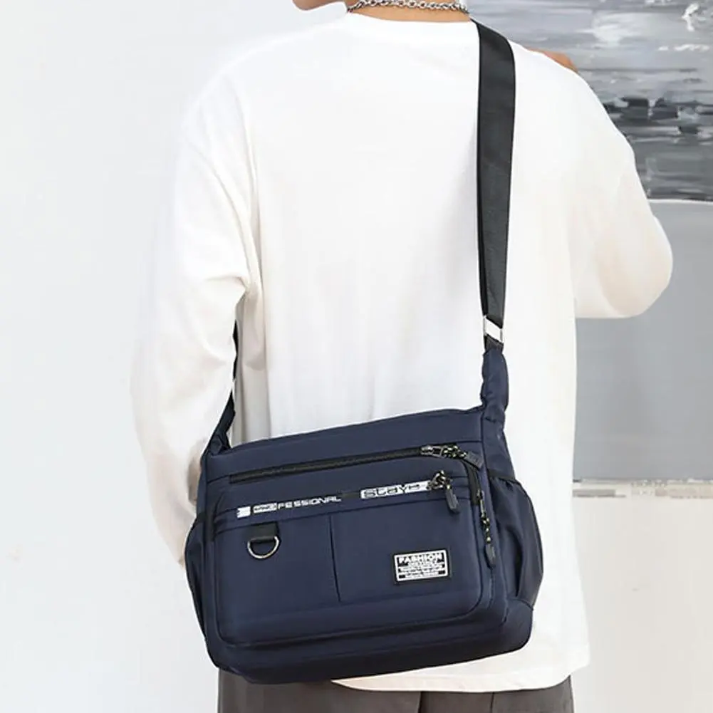2024 Men's Messenger Bag Crossbody Shoulder Bags Men Small Sling Pack For Work Business Waterproof Oxford Packs Satchel Purse