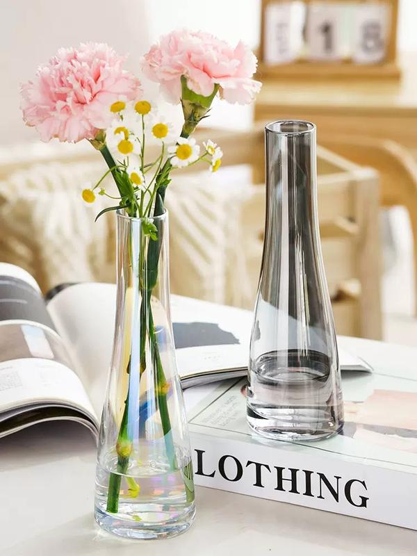 [NHIỀU MÀU] Lọ hoa thuỷ tinh decor Bắc Âu vintage, bình hoa trang trí để bàn đơn giản symphony cao thon - lọ cắm hoa nhỏ để bàn làm việc đẹp giá rẻ Thủy Tinh Decor Phòng