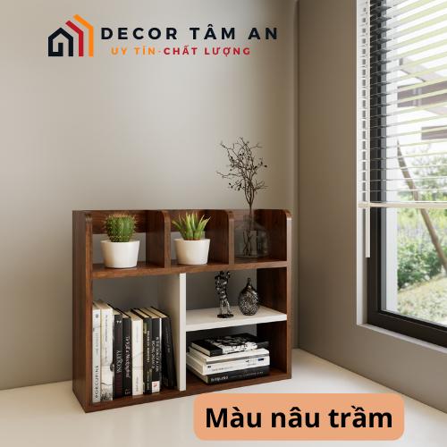 Product Introduction of Kệ sách để bàn làm việc, bàn học TÂM AN giá đựng sách gỗ giá tài liệu, để đồ decor trang trí gỗ MDF - Dài 60cm x Cao 50cm x Rộng 18cm 34