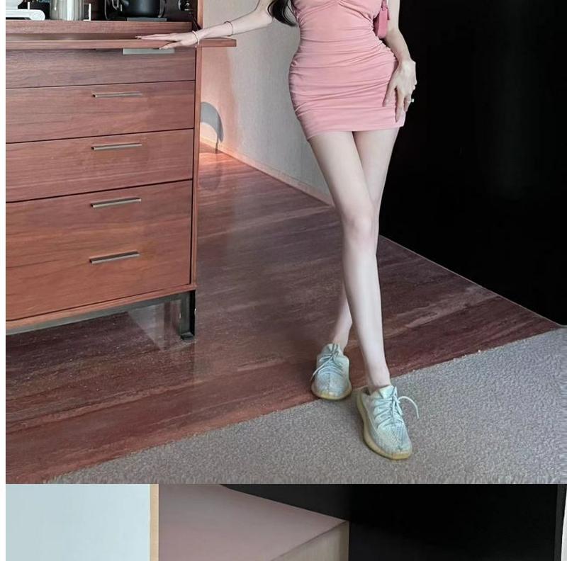 Product Introduction of Váy Cổ Yếm Phong Cách Dễ Thương Và Gợi Cảm, Trang Phục Mùa Hè Cho Nữ, Thiết Kế Đẹp, Bó Sát Eo Độc Đáo, Hông Xếp Ly Gợi Cảm Và Thanh Lịch, Váy Nhỏ 33