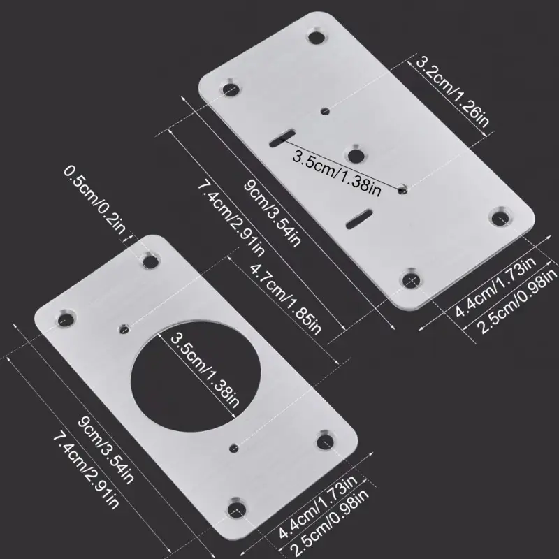 Bộ dụng cụ tấm phục hồi bản lề tủ, thép không gỉ, tấm gắn cửa, có vít và lỗ, cho đồ nội thất tủ bếp gia đình, có sẵn trong 2 / 4 / 10 cái 8