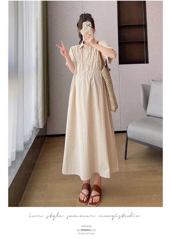Product Introduction of P69350# Dress Pregnant Plus Size Dress For Women Nipped Waist Summer Slim New Arrival Pregnant Pregnancy Dress 20