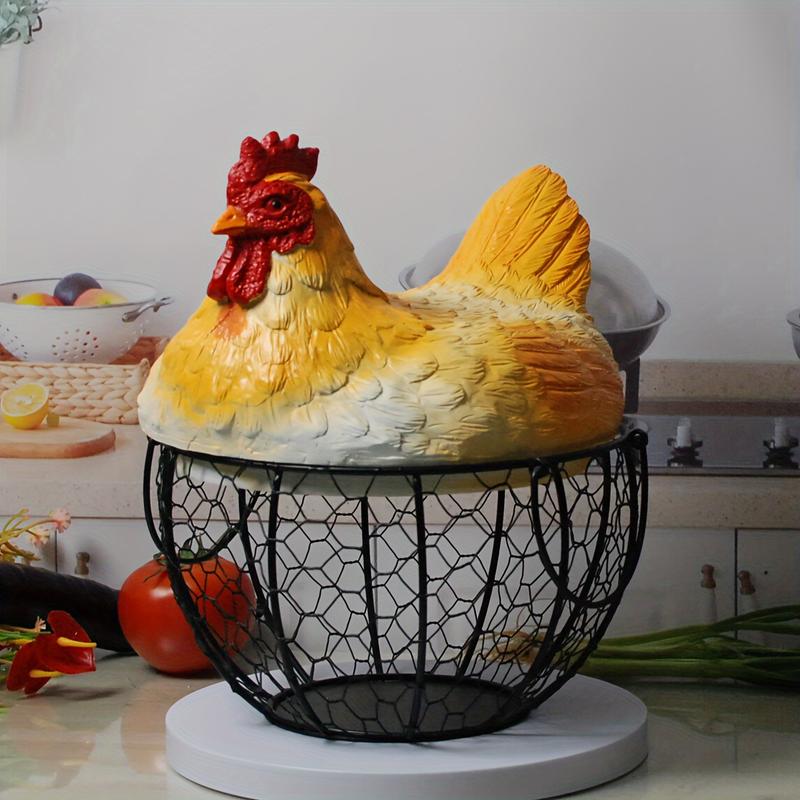 Bakul Penyimpanan Telur Ayam, Reka Bentuk Seni Besi, 1PC - TikTok Shop ...