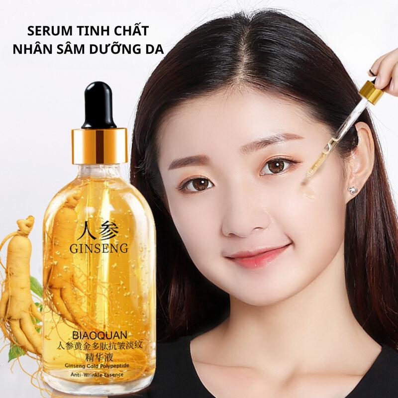 Dưỡng Da Mặt Tinh Chất Nhân Sâm GINSENG 100ml Bổ Sung Vàng 24K Skincare Serum Làm Đẹp Da Dưỡng Ẩm Da Cấp Ẩm