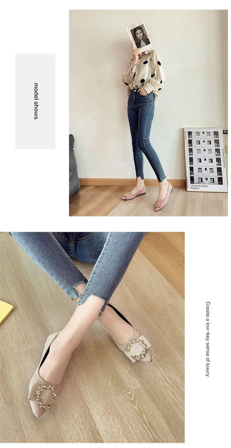 Product Introduction of Giày Đế Bằng, Linh Hoạt, Nữ, Cắt Thấp, Mũi Nhọn, Đế Mềm, Gommino, Thích Hợp Cho Tất Cả Các Mùa, Hàng Mới Về Mùa Thu, Người Có Ảnh Hưởng Trực Tuyến, Giày Cao Gót, 2022 / 24 14
