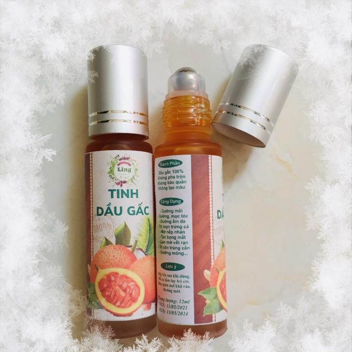 Lăn dưỡng môi tinh dầu gấc nguyên chất thơm xịn lọ 10ml
