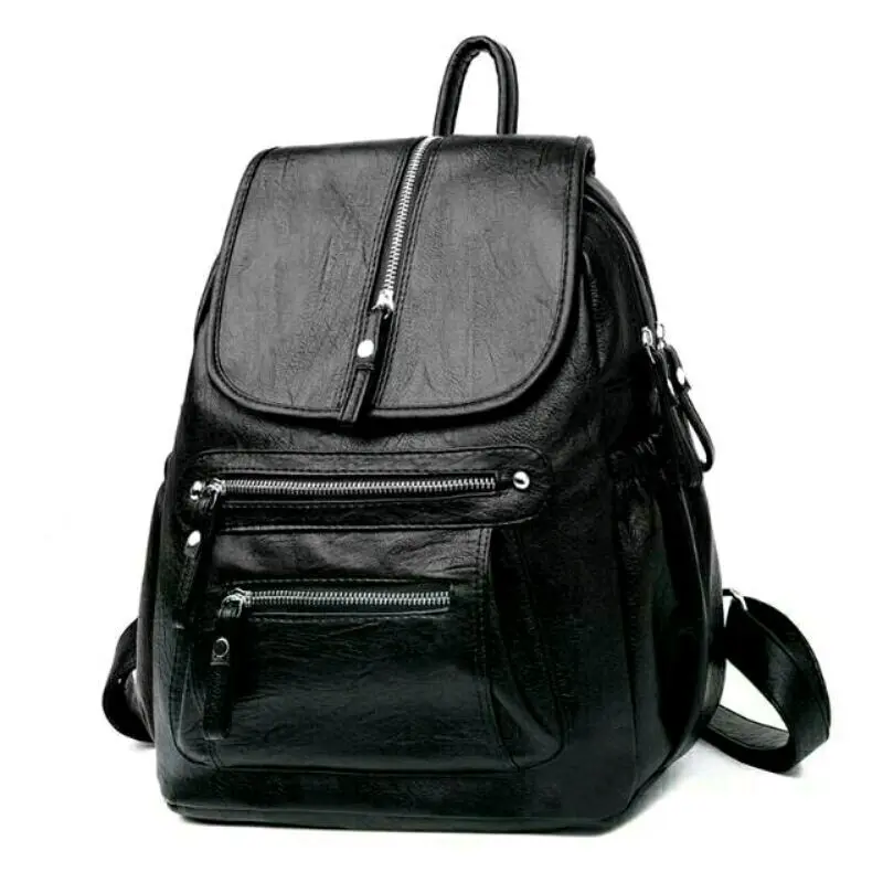 Ransel Kulit Wanita / Tas Gendong Lokal Rasa Import