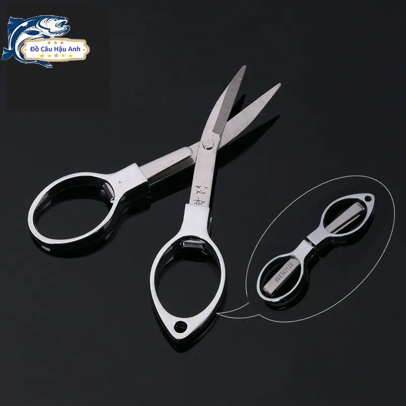 Kéo Cắt Dây Câu Cá Hình Số 8 Gấp Gọn Thiết Kế Thông Minh PK43 2
