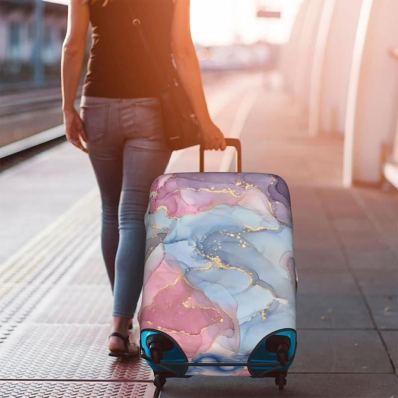 Product Introduction of Luggage Cover Stretch Fabric Suitcase Protector Baggage Dust Case Cover Suitable for18-32 Inch Suitcase Case Travel accessories 5