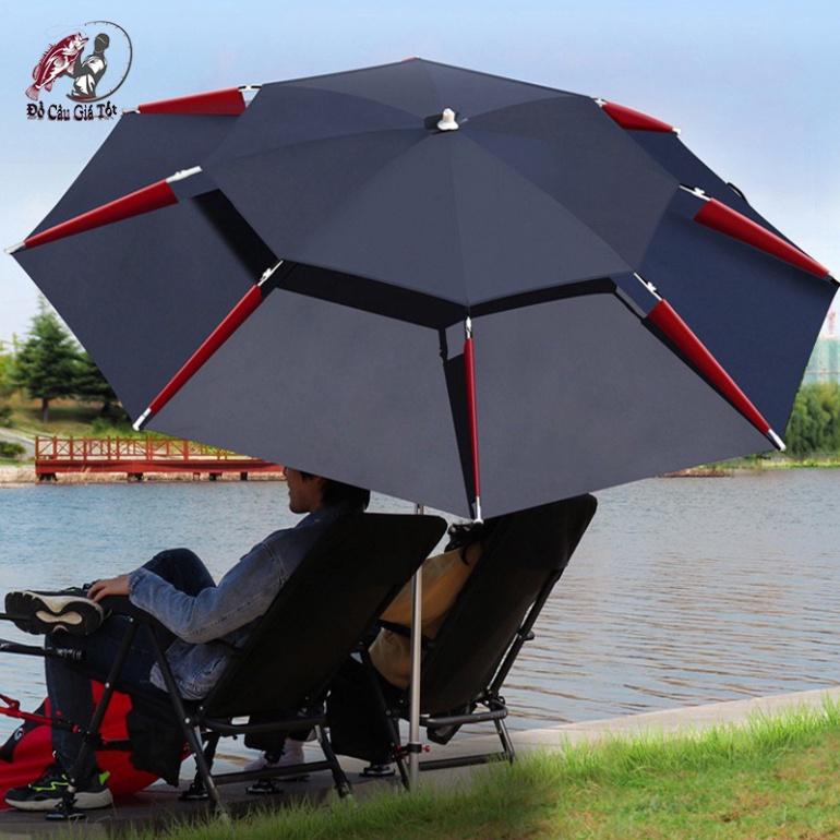 Ô Câu Cá, Dù Câu Cá 2 Tầng Siêu Chống Thấm, Chống Tia UV Cao Cấp