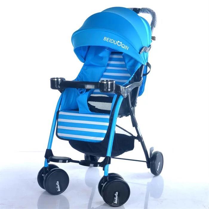 Xe đẩy 1 chiều 3 tư thế chính hãng BEIDU QIN có  mái che cho bé 1
