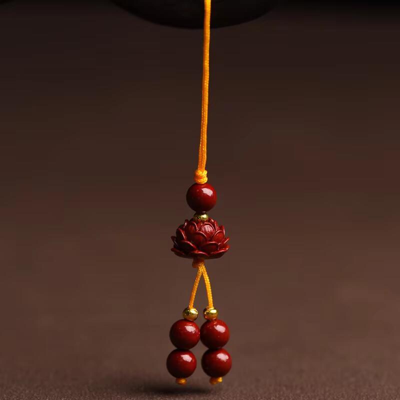 Product Introduction of Handmade Beaded Lotus Key Pendant Case Lanyard Art Culture Mobile Phone Chain Multi-style Travel Unisex Smartphone Cellphone Luxury 17