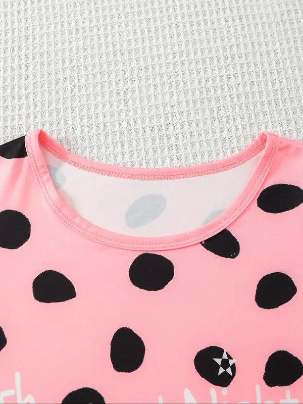 Girl's Cartoon Panda Heart Print Tee & Pants Set, Cute Long Sleeve Round Neck Top & Trousers, Casual Spring & Fall Outfits Clothes for Kids, Cute Clothes 5