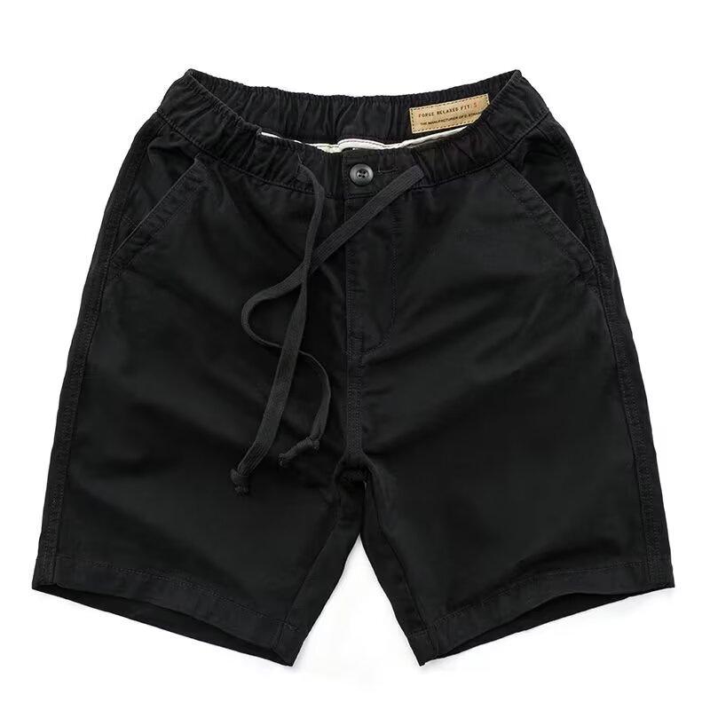 Product Introduction of M-8XL Japanese Basic Cargo Shorts Men Simple Casual Loose Straight Leg Plus Size Short Pants 1