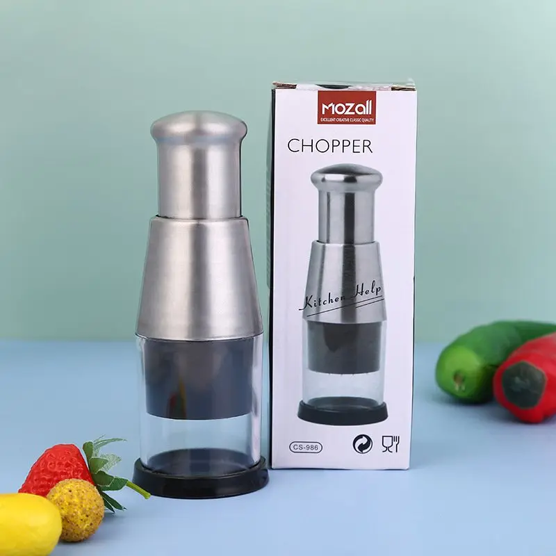 Home Garlic Press Multifunctional Stainless Steel Garlic Cutter and Masher
