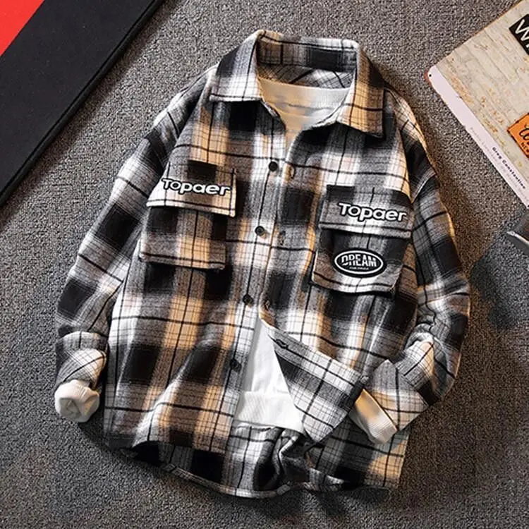 Áo Sơ Mi Kẻ Sọc Cotton, Cho Bé Trai, Dài Tay, Quần Áo Mùa Xuân, Hàng Mới Về 2024, Áo Sơ Mi Trẻ Em Cỡ Trung Bình Và Lớn, Áo Khoác Mùa Xuân Và Mùa Thu, Thời Trang