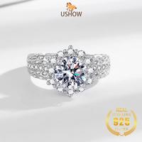 Gambar USHOW Cincin Berlian Penuh 3 Karat Zircon AAAAA Emas Putih Terlaris Untuk Wanita Tersedia Grosir - Platinum, Dapat disesuaikan dari USHOW Kab. Gresik 4 Tokopedia