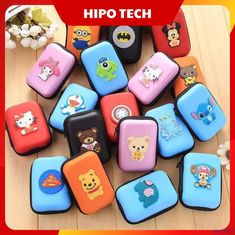 erouse23 Hộp đựng tai nghe tai phone có dây, cáp sạc, vỏ tai nghe bluetooth inpods i12 dễ thương giá rẻ