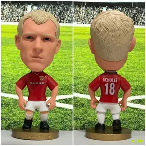 Figure Pemain Sepakbola Paul Scholes Football Player Figurine Minifigure Soccerwe Topper Dekorasi Kue Koleksi Hadiah Souvenir Pajangan Pernak-Pernik Sepakbola Diorama Eric Cantona