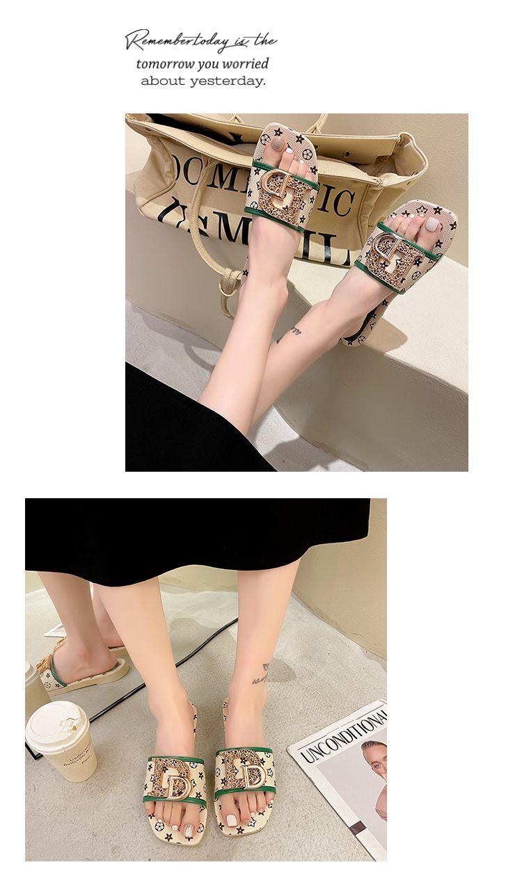 Product Introduction of Dép Lê Phong Cách Cổ Tích Mới Mùa Hè, Dành Cho Nữ, Ins Hợp Xu hướng Dép Đi Chơi Đế Mềm, Nhẹ, Đế Dày, 2023 DéP Slipper Có Quai Women 10