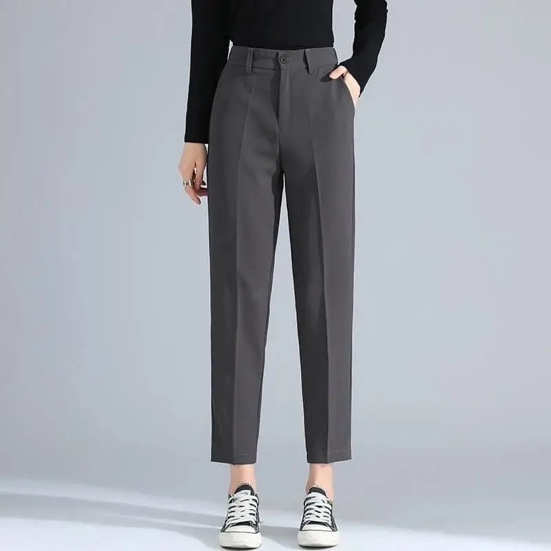 Quần Baggy Nữ Bigsize Lưng Chun Sau, Quần Công Sở Cạp Cao Chất Tuyết Mưa Co Giãn Nhẹ S-7XL