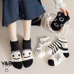 Kaos kaki pendek wanita 1set isi 5pasang / kaos kaki pria / UNISEX AG101