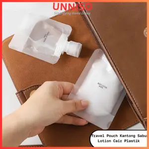 UNNISO Travel Pouch Kantong Sabun Lotion Cair Plastik TP5 untuk Perjalanan Praktis dan Efisien