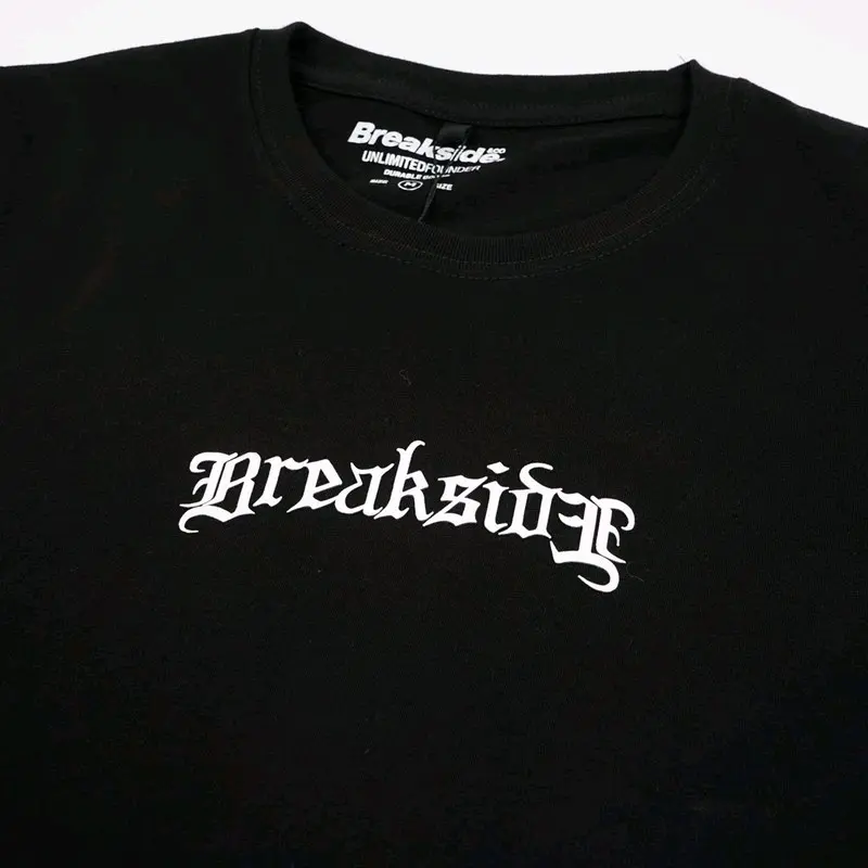 Kaos Distro BREAKSIDE LATIN FONT pria wanita dewasa nyaman katun cowok keren termurah Katun Santai