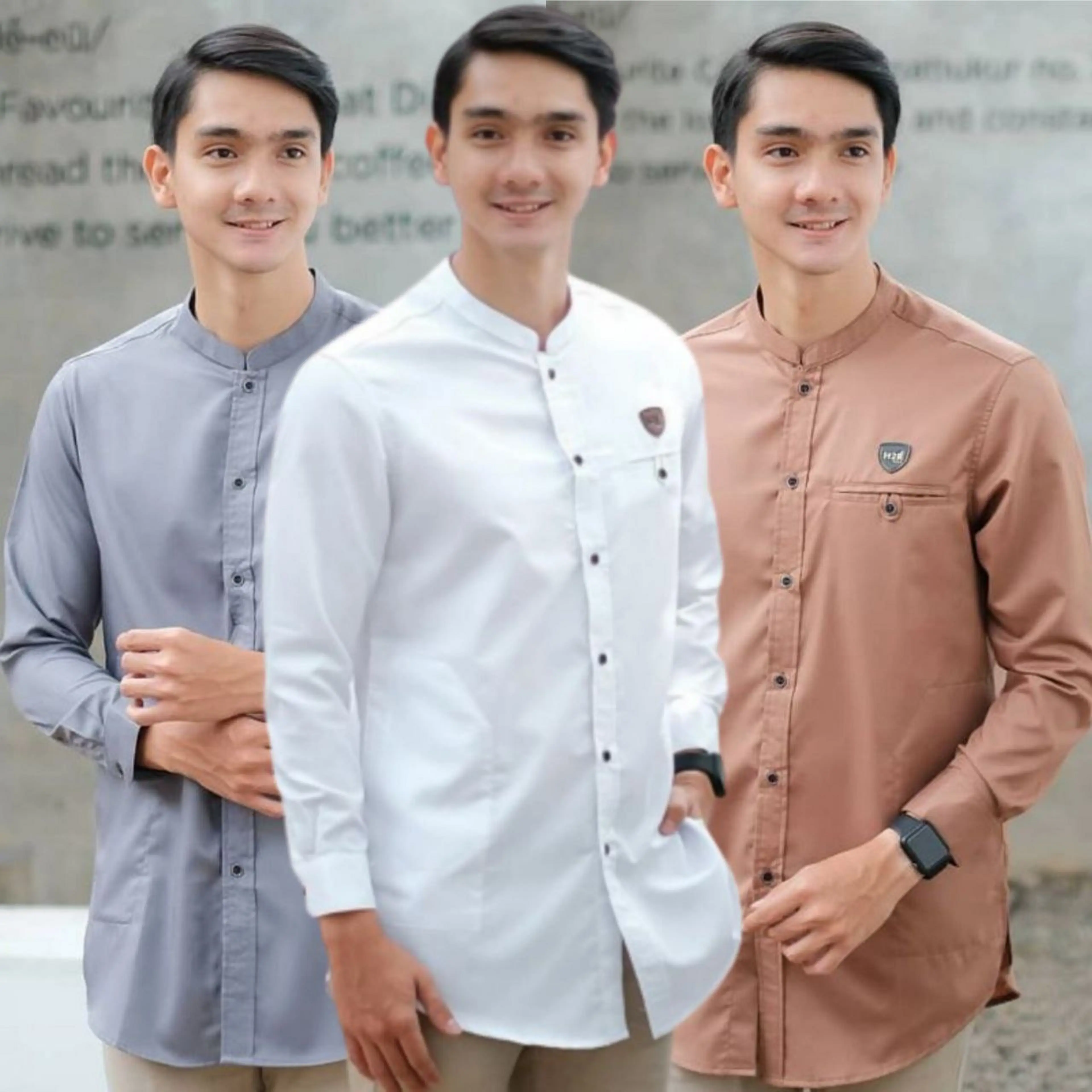 KEMKO POLOS HITAM KEMEJA KOKO POLOS LENGAN PANJANG  Dewasa TOYOBO PRERMIUM ATASAN FASHIOM PAKAIAN MUSLIM PRIA Katun Nyaman Tebal