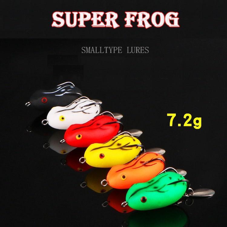 Xả Kho Mồi câu lure nhái hơi có thìa super frog siêu nhậy moi gia Bắt Cá Fishing