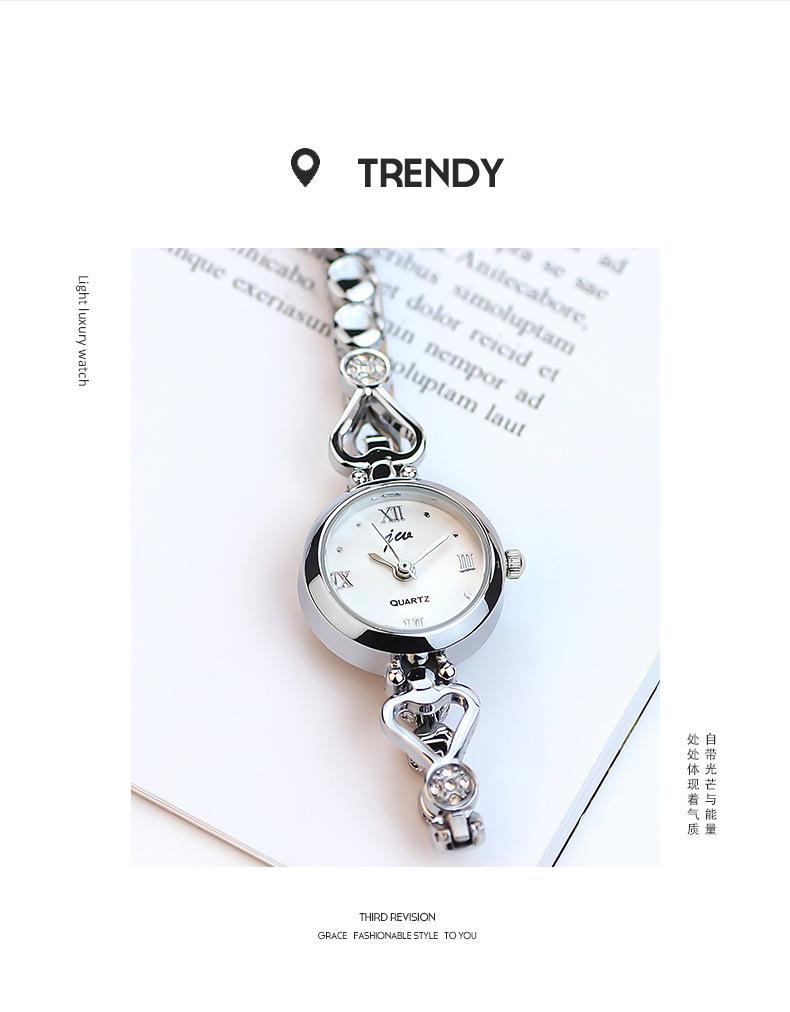 Product Introduction of Fashion New Watch Women's Watch Steel Band Student Watch Bracelet Electronic Fashion Simple Temperament Quartz Watch Love Watch Birthday Watch Couple Watch Wedding Watch Party Watch @ 223 # 1