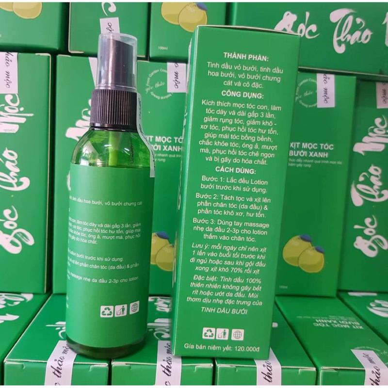 Product Introduction of Xịt dưỡng tóc tinh dầu bưởi xanh 0