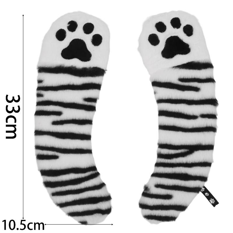 Product Introduction of Cute Multicolor Cat Paw Plush Toilet Seat Padded Universal Self-adhesice Toilet Seat Gasket Household Bathroom Toilet Cushion 21