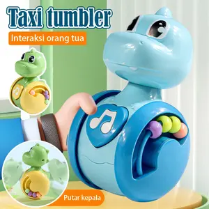 Mainan Bayi Tumbler Kartun Imut, Gaya Sliding 0 - 1 Tahun, Mainan Kreatif untuk Anak Kecil, Bermain Interaktif Orang Tua dan Anak, Mainan Unik untuk Bermain Bersama Keluarga