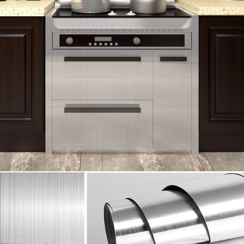 Product Introduction of Removable DIY Self Adhesive House Appliance Kitchen Furniture Fridge Wall Sticker Home Decoration Contact Paper Decorative Film 12