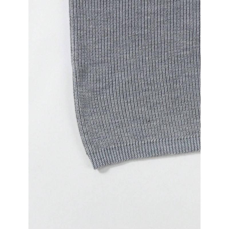 Men's Solid Color Round Neck Loose Fit Knitted Short Sleeve Top Knitwear Menswear Beige Crewneck Plain Tropical Knife Grey 7