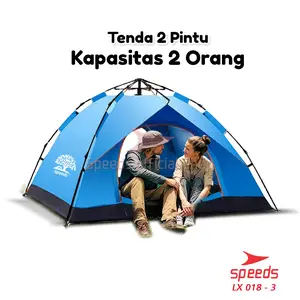 SPEEDS Tenda Camping Tenda Kemah Speeds 2 Orang Lipat Portable Tipe Pyramid Outdoor 018-3