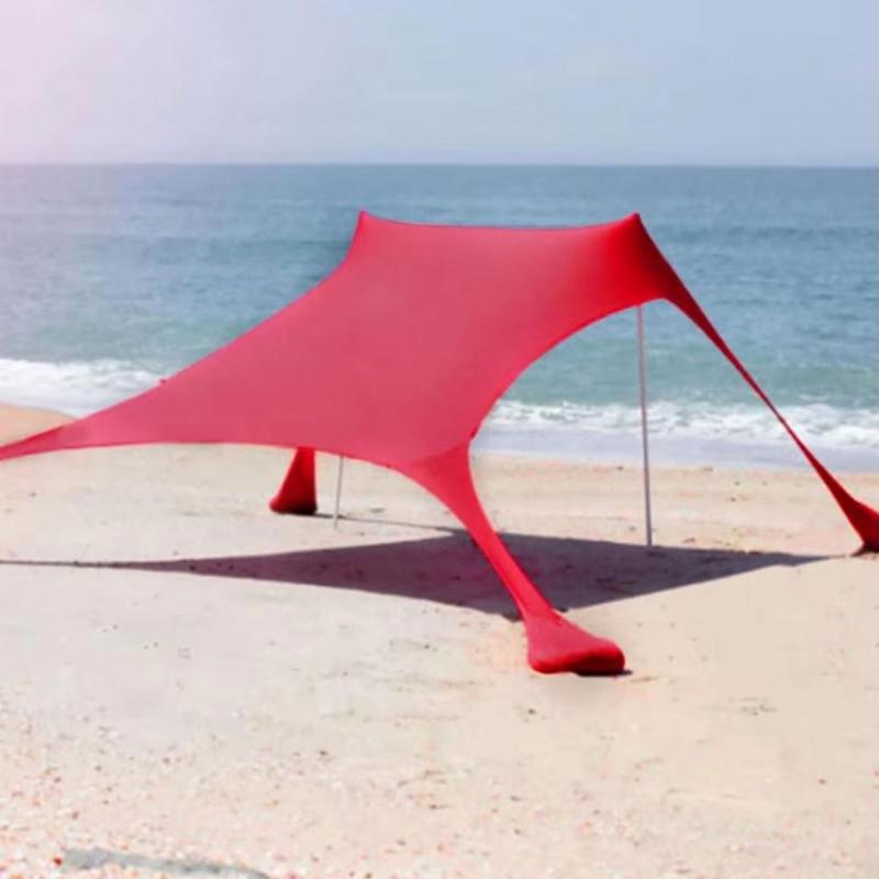 GANCIHAWENHUA Canopy Sun Shade Sunshade Beach Stretch Tent Portable UV Resistant Outdoor Beach Tent Windproof with Carry Bag Camping Sun Shelter Sun Protection Equipment 5