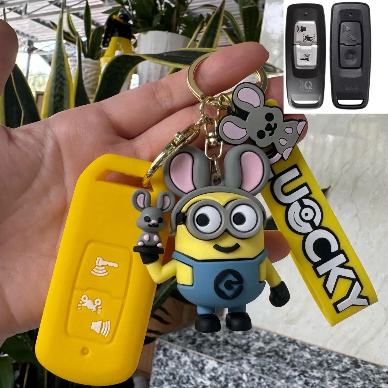 Combo bọc chìa silicon khoá Smartkey   Stylo 160  Sh 2022 Đời mới, AB 160 Vario160 Win X Vision Cub Lead PCX160 Sh350i Móc Khoá Móc Khóa