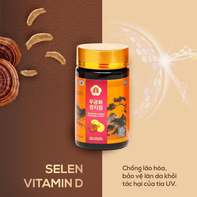 CAO LINH CHI MUGUNGHWA PREMIUM HỘP 2 lọ x 250g 3