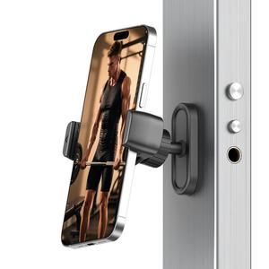 Soporte Magnético para Teléfono - Ajustable 360°, Montura Magnética para Grabación de Entrenamiento, Accesorios de Fitness, Compatible con Android y iPhone 16/15/14/13/12, Regalo Perfecto para Hombres y Mujeres
