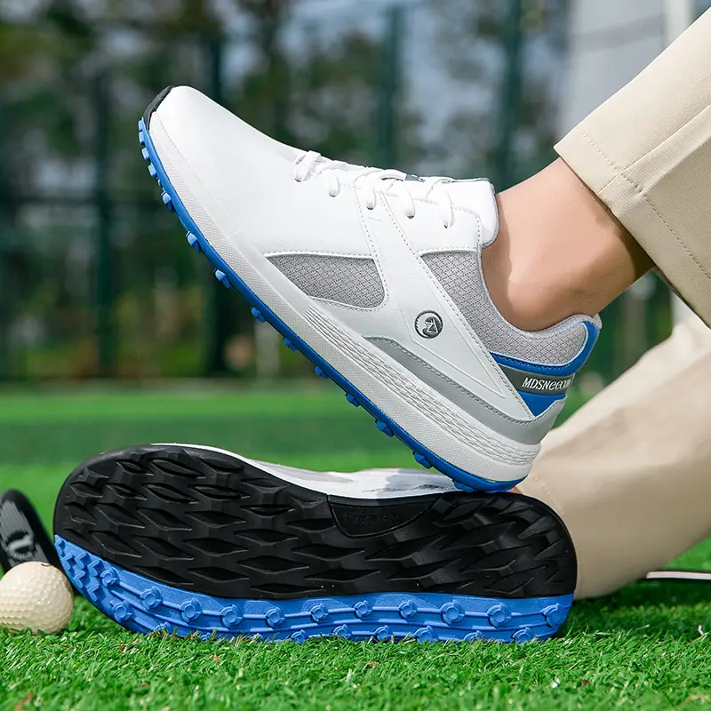 Brand Professional Waterproof Men Leather Golf Shoes Youth Fashion Golfing Practice Golfer Golf Jogging Shoes