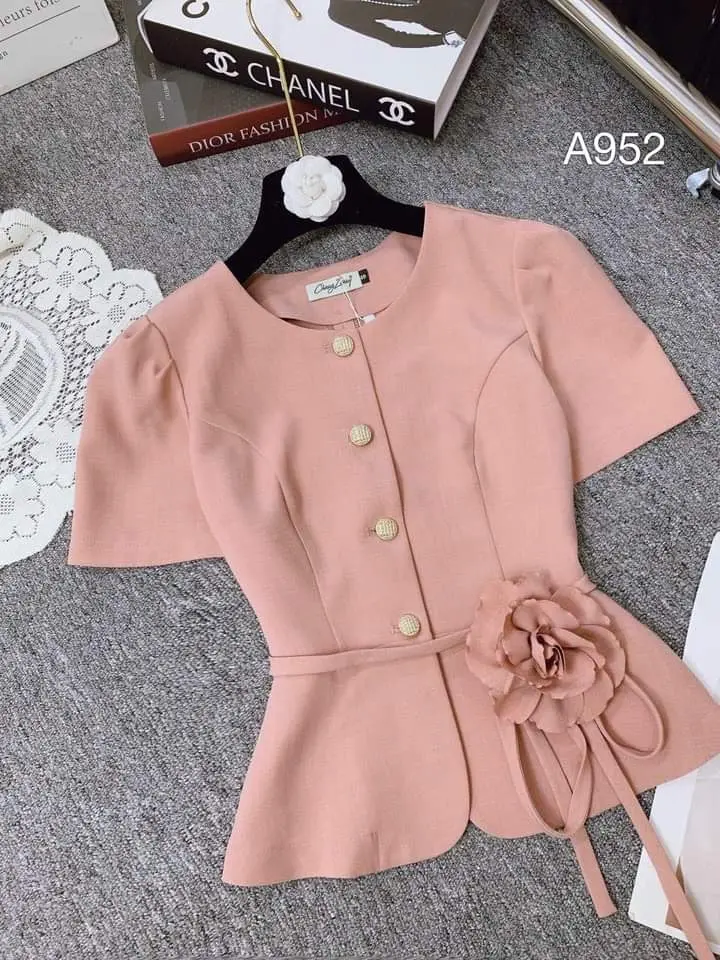 ÁO KIỂU KẾT NƠ PHẦN EO TÔN DÁNG NỮ TÍNH NHIỀU MÀU VÀ ĐỦ SIZE J29