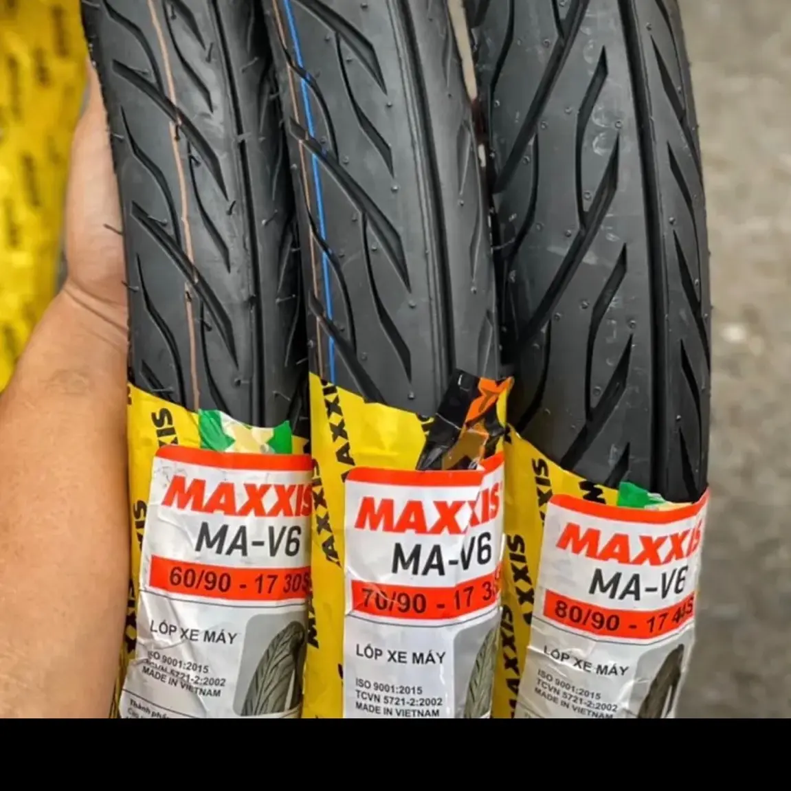 [4PTYREZ] Vỏ (lốp) Maxxis MA-V6 CÓ XÀI (DÙNG) RUỘT xương cá nhiều size Phụ Tùng Phụ Kiện Phụ Tùng Phụ Kiện Lốp cặp  lốp ruột  xe nhỏ