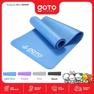Goto [COD] NBR Yoga Mat 8mm Matras Olahraga Alas Senam Gym Tebal Anti Slip